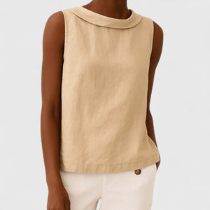 The Anaïs Draped Boat-Neck Top
