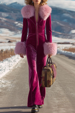 The Huguette-Marie Velvet Jumpsuit