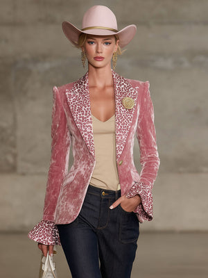 The Lorraine Velvet Blazer