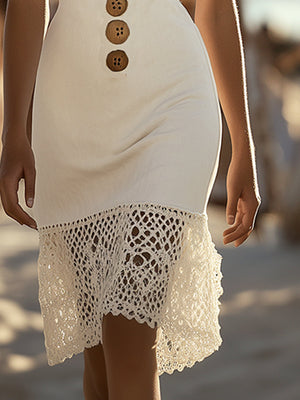 The Ines Cotton Linen Midi Dress
