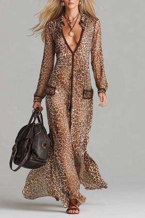 The Xavière Chiffon Maxi Dress