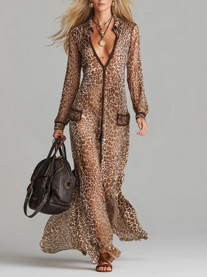 The Xavière Chiffon Maxi Dress