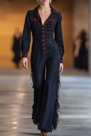 The Jaspine Denim Jumpsuit