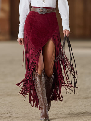 The Frodine Suede Skirt