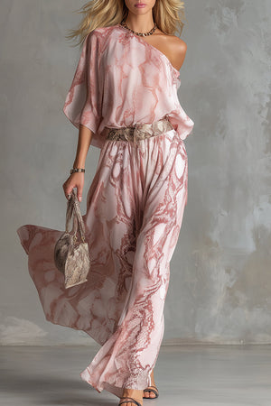 The Édith Printed Chiffon Set