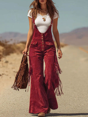 The Jovite Suede Dungarees