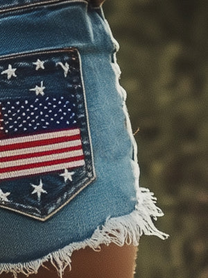 The Liutgarde Denim Shorts