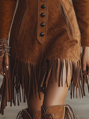 The Yseult Suede Mini Dress