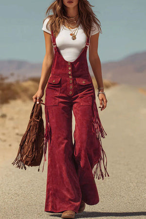 The Jovite Suede Dungarees