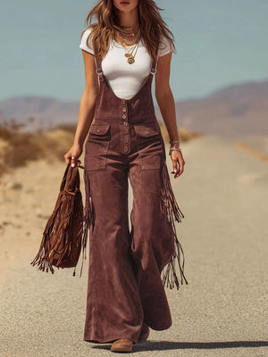 The Jovite Suede Dungarees