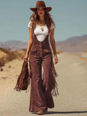 The Jovite Suede Dungarees