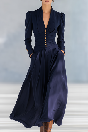 The Ysabeau Cotton Linen Maxi Dress