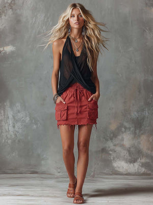 The Donatienne Cotton Linen Skirt