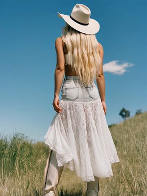 The Liesse-Marie Denim Skirt