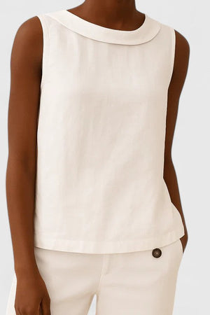The Anaïs Draped Boat-Neck Top