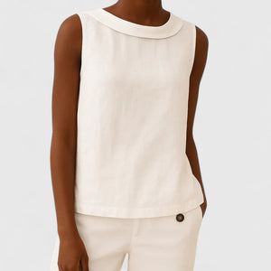 The Anaïs Draped Boat-Neck Top