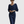 Draped Batwing Midi Dress