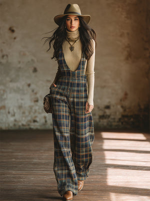 The Hildevert Cotton Linen Dungarees