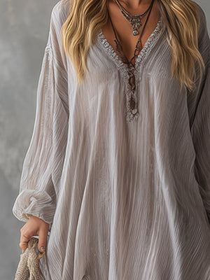 The Baudourie Chiffon Maxi Dress