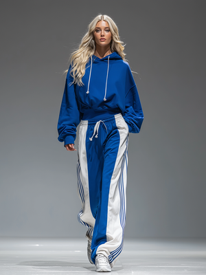 The Solène Striped Denim Set