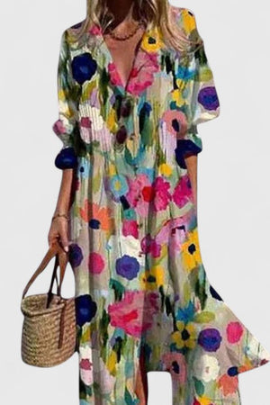 Boho Print Maxi Dress