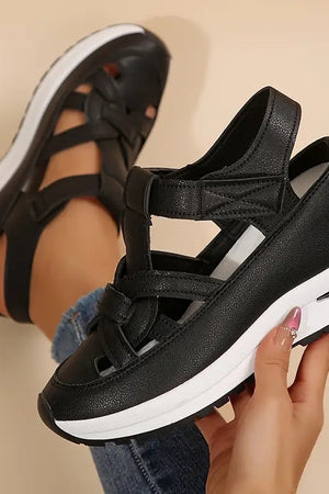 Wrap-Front Flat Sandals
