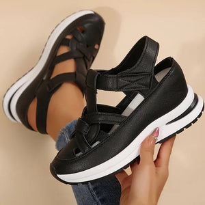Wrap-Front Flat Sandals