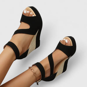 Strappy Wedge Sandals