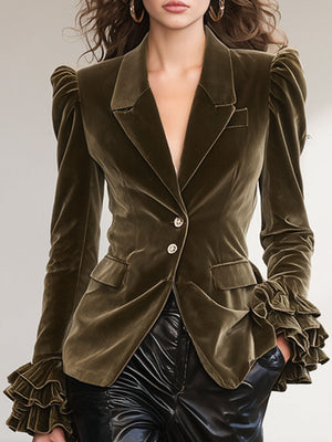 The Jeannette Velvet Blazer
