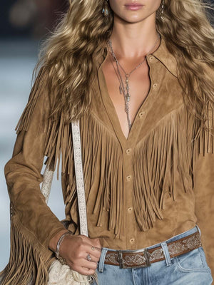 The Huguette Suede Top