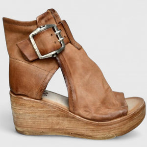 Ankle-Strap Wedge Sandals