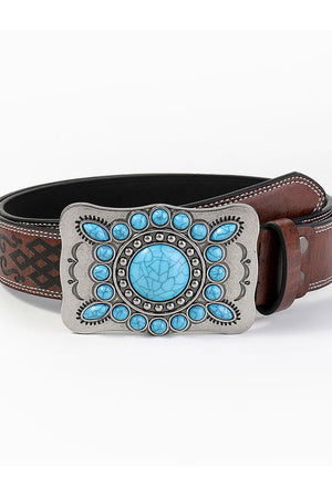 The Ludivine-Rose Leather Belt