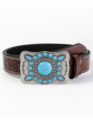 The Ludivine-Rose Leather Belt