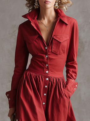 The Marie-Claire Cotton Linen Maxi Dress
