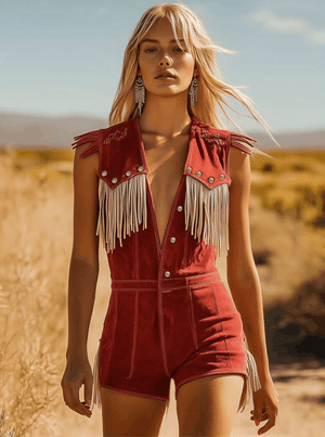 The Lupercine Suede Jumpsuit