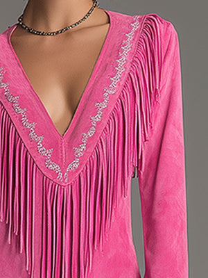 The Patience Suede Mini Dress