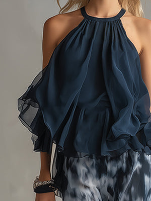 The Colette Printed Chiffon Set