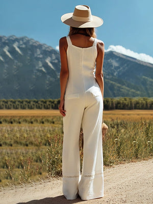 The Léane Cotton Linen Jumpsuit