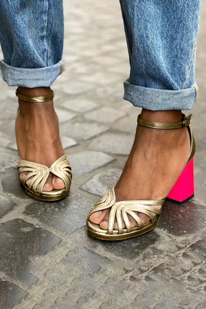 Open-Toe Ankle-Strap Sandals