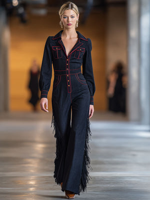 The Jaspine Denim Jumpsuit