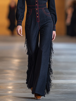 The Jaspine Denim Jumpsuit