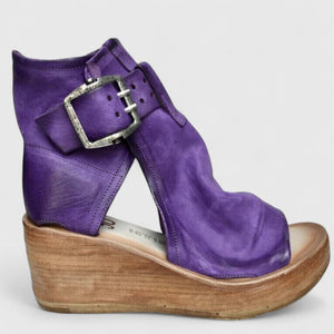 Ankle-Strap Wedge Sandals