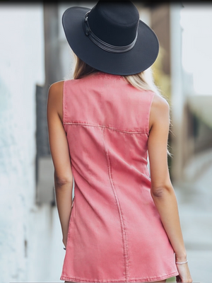 The Fantine Denim Mini Dress