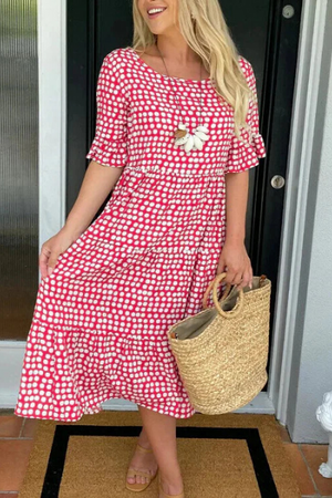 Tiered Midi Dress