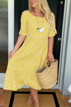 Tiered Midi Dress