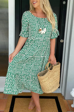 Tiered Midi Dress