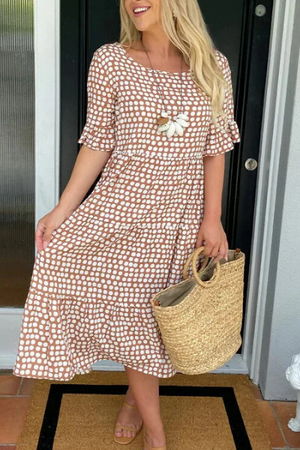 Tiered Midi Dress