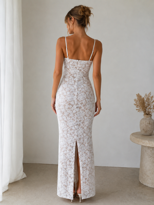 Lace Bodycon Maxi Dress