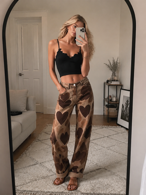 The Aubeline-Rose Denim Trousers