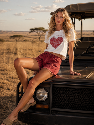 The Colombine-Marie Denim Shorts